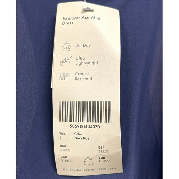 Anthropologie Sweaty Betty Explorer Ace Mini Athletic Dress NEW Small - Picture 4 of 5